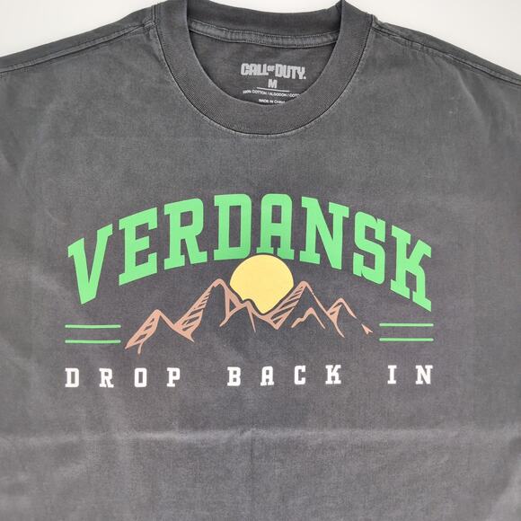 Call Of Duty Warzone Verdansk Black Men's Women's Unisex T-Shirt - Size M - NWOT - Picture 3 of 12